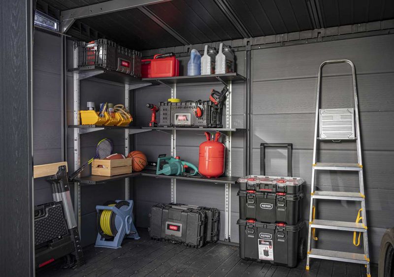 Zestaw półek Keter Shelving Kit 100 do domku narzędziowego 97x30 cm ...