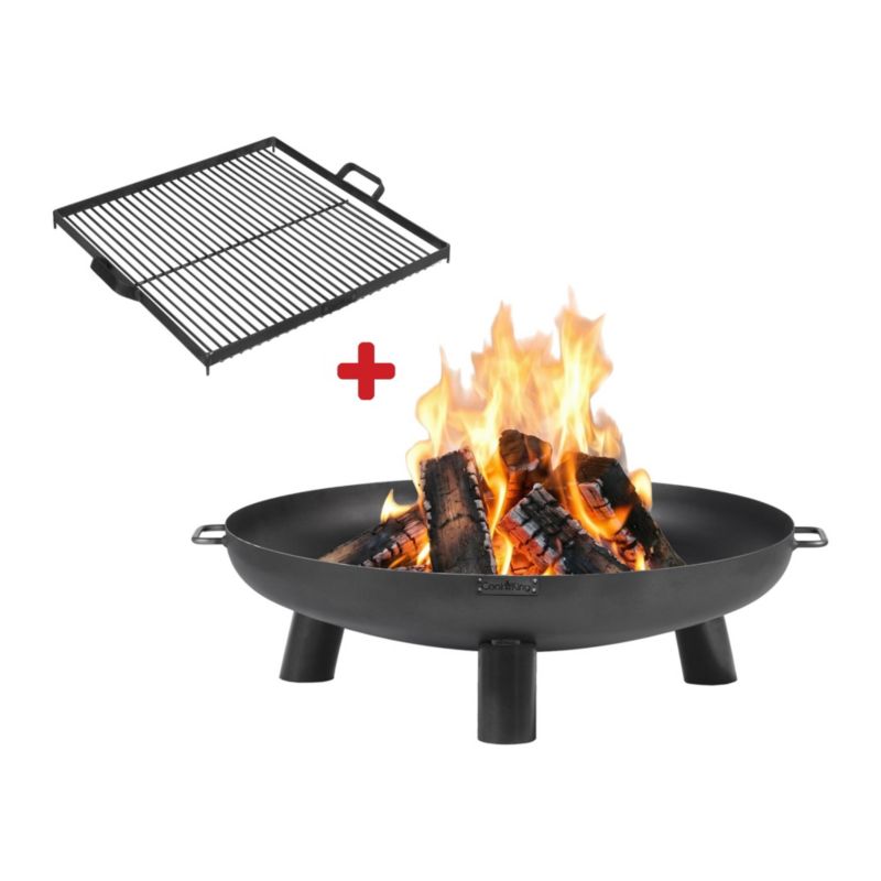 Zestaw Palenisko ogrodowe COOK KING 60 cm Bali z rusztem grill na ognisko taras komplet do ogrodu misa stalowa producent 1 szt.