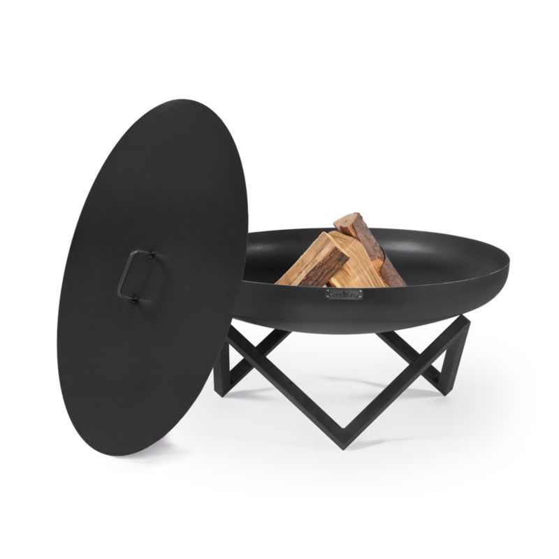 Zestaw Palenisko ogrodowe COOK KING 70 cm Santiago z pokrywą na ognisko producent komplet do ogrodu misa stalowa 1 szt.