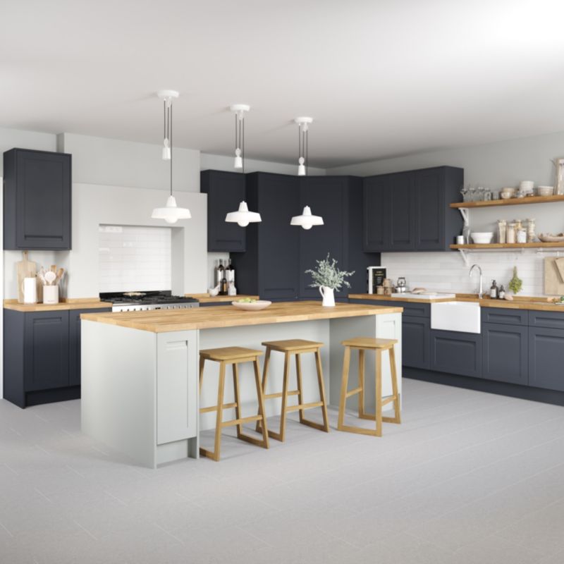 Zestaw paneli wymiennych do słupka wysokiego GoodHome Stevia 219 x 57 cm blue mat