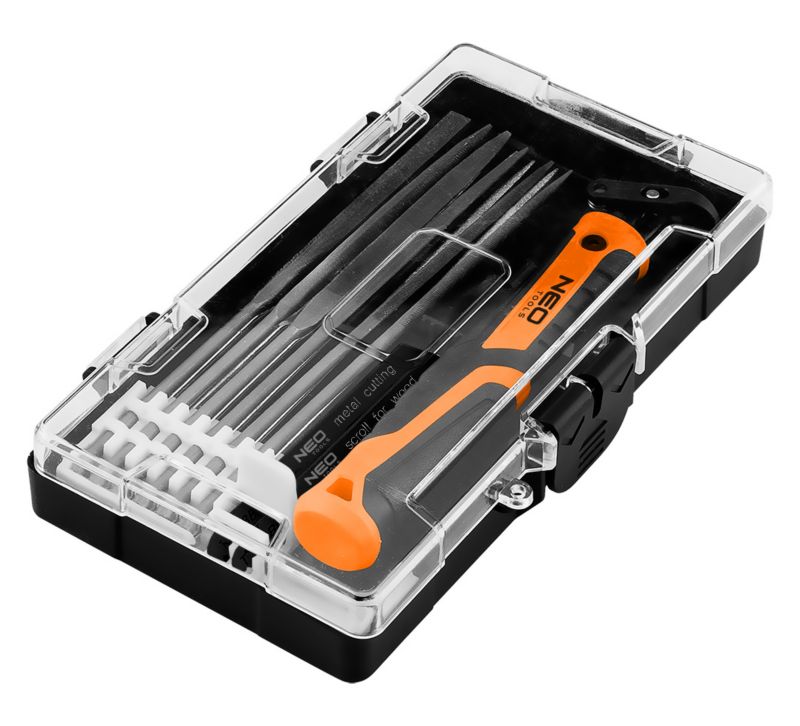 Zestaw pilników z uchwytem NEO TOOLS 15 szt 1 kpl