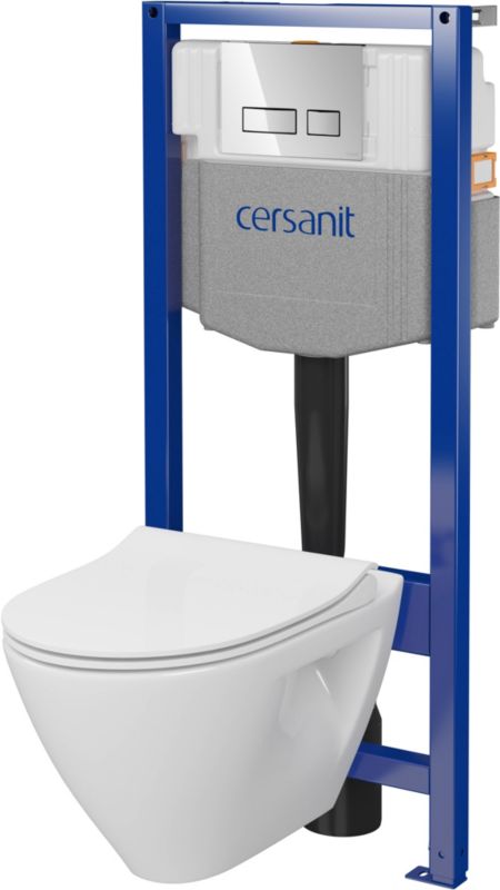 Zestaw podtynkowy WC Cersanit Mille przycisk chrom