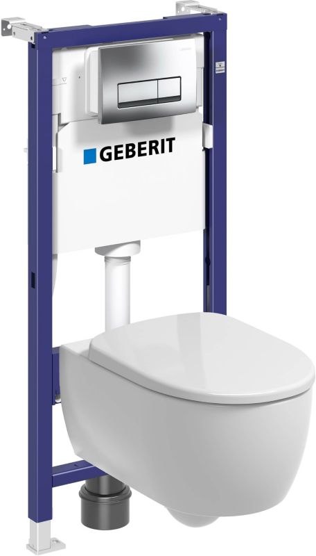 Zestaw podtynkowy WC Geberit Unifix Modo pure oval chrom
