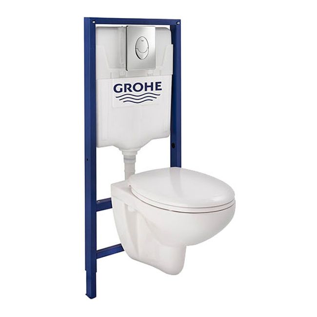 Zestaw podtynkowy WC Grohe Geo Rimless z deską wolnoopadającą