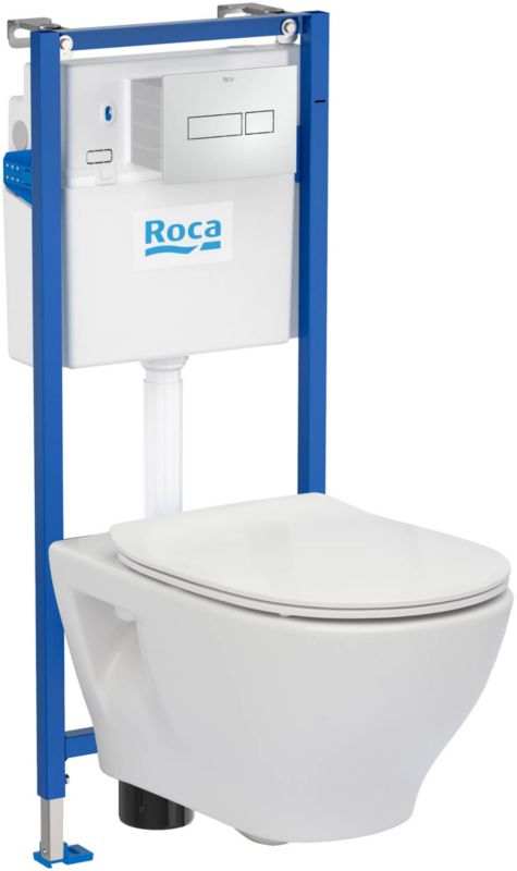Zestaw podtynkowy WC Roca Keto Sanit przycisk chrom