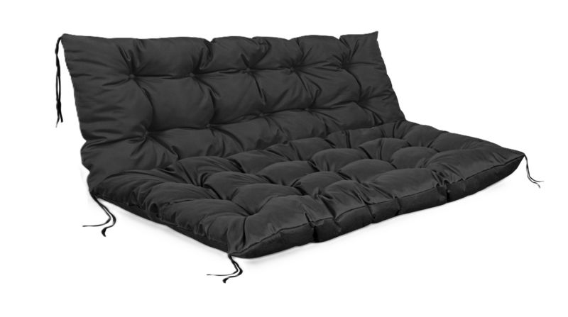 Zestaw poduszek ogrodowych na palety Aio Factory 120x80x40 cm czarny 1szt