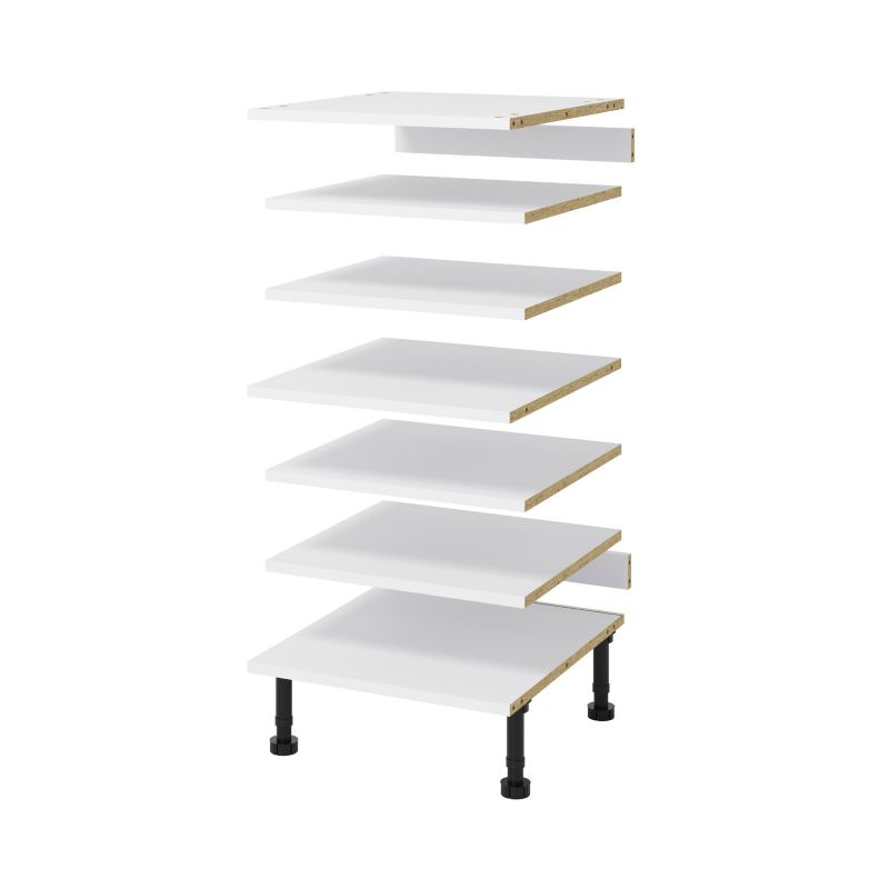 Zestaw półek do szafki AGD GoodHome 50 cm biały
