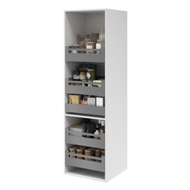 Zestaw półek do szafki AGD GoodHome 60 cm biały