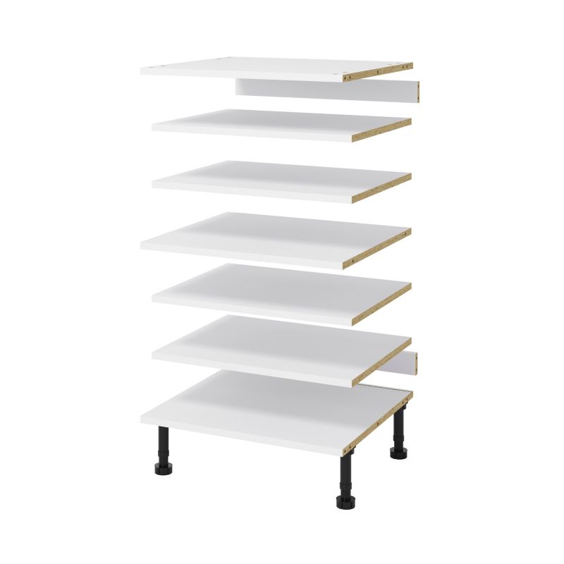 Zestaw półek do szafki AGD GoodHome 60 cm biały