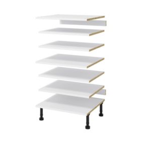 Zestaw półek do szafki AGD GoodHome 60 cm biały