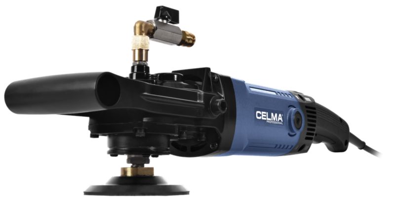 Zestaw Polerka do kamienia na mokro CELMA Professional PRAw 130D 1600W 110V 1750 obr + wkrętak MAKITA 1 szt.