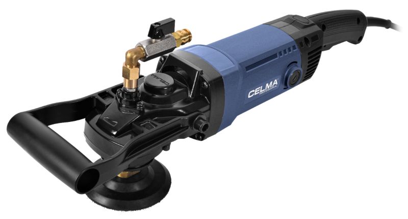 Zestaw Polerka do kamienia na mokro CELMA Professional PRAw 130D 1600W 110V 1750 obr + wkrętak MAKITA 1 szt.