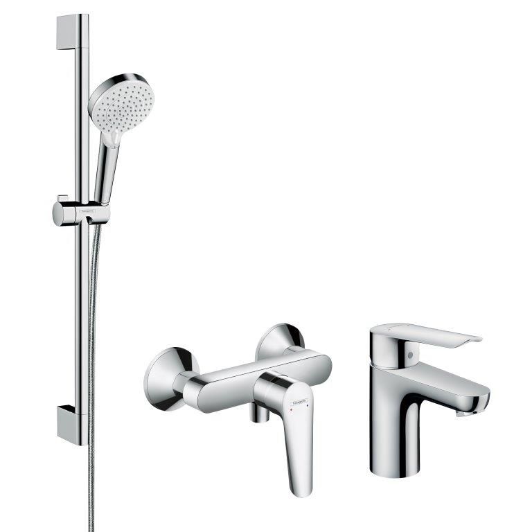Zestaw prysznicowy 3w1 Logis EcoSmart chrom