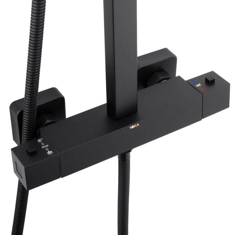 Zestaw prysznicowy GOBA-THERM-25 Yoka Home natynkowy z deszczownicą 25 cm - 1 szt.