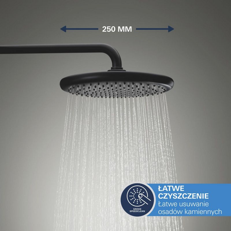 Zestaw prysznicowy Grohe Vitalio Start czarny mat, podtynkowy termostat 1 szt.