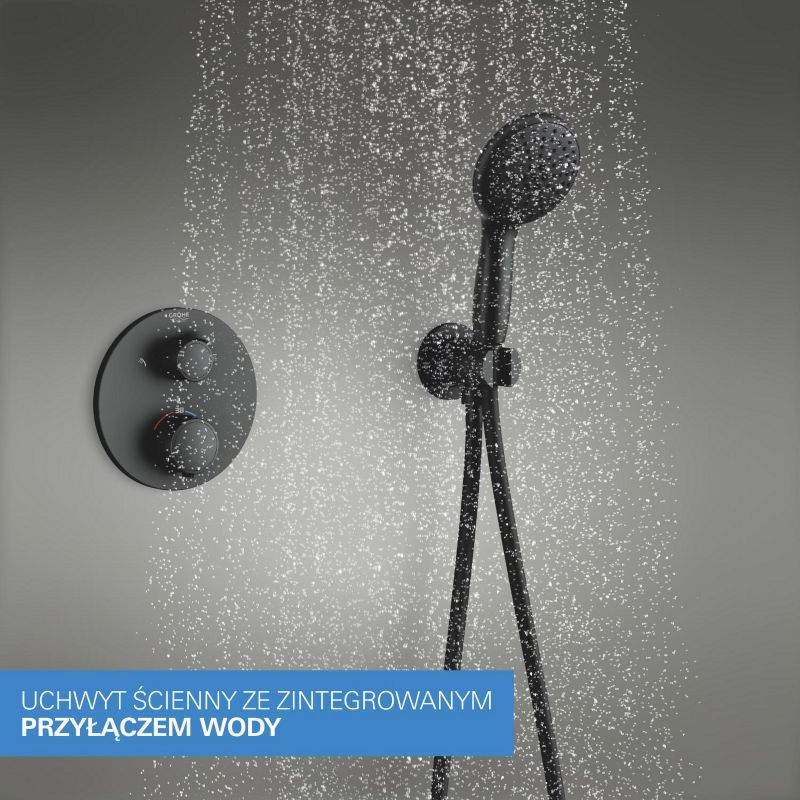 Zestaw prysznicowy Grohe Vitalio Start czarny mat, podtynkowy termostat 1 szt.