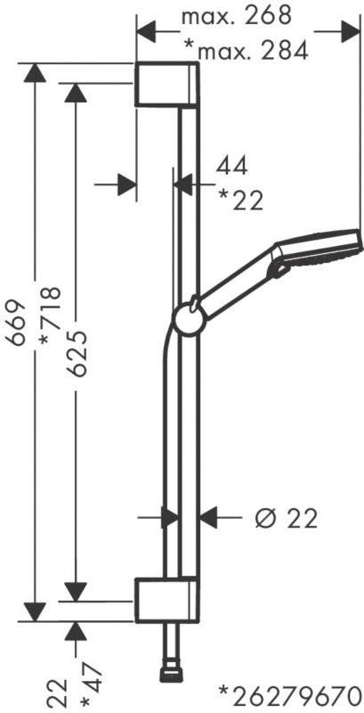 Zestaw prysznicowy Hansgrohe Blend Vario 2F