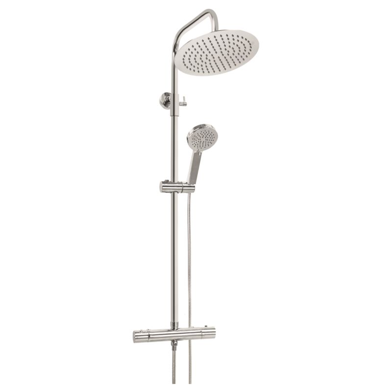 Zestaw prysznicowy Invena Gracja z baterią termostatyczną Slim, chrom 1 szt,