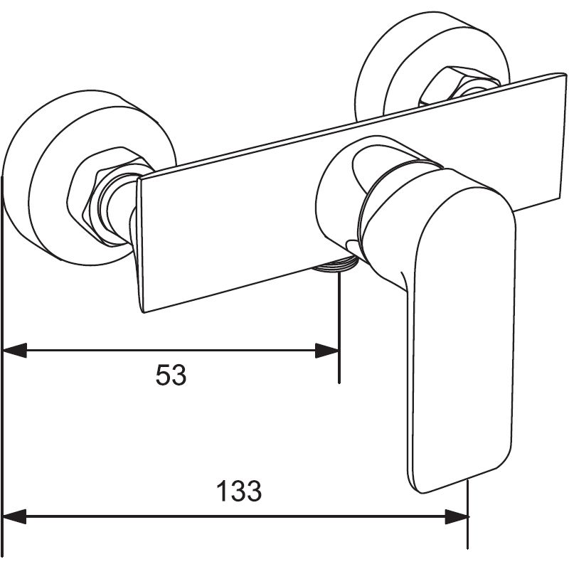 Zestaw prysznicowy Mexen Alexa czarny  71204DS40-70 1 szt.