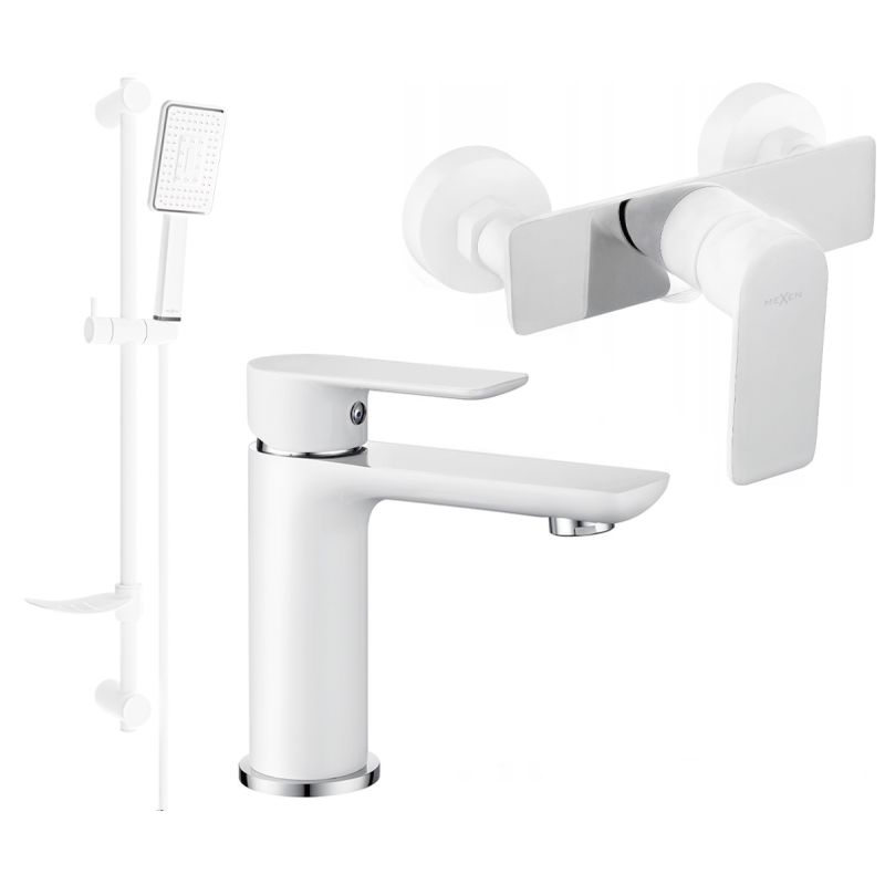 Zestaw prysznicowy Mexen Alfa biały/chrom  745704DF54-02 1 szt.