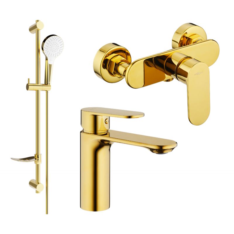 Zestaw prysznicowy Mexen Milo złoty  71304DF05-50 1 szt.