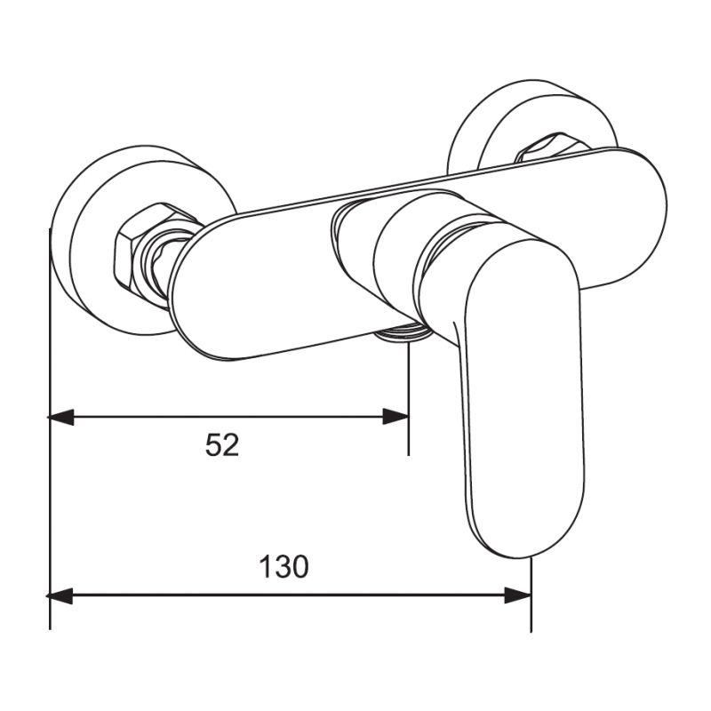 Zestaw prysznicowy Mexen Milo złoty  71314DF05-50 1 szt.