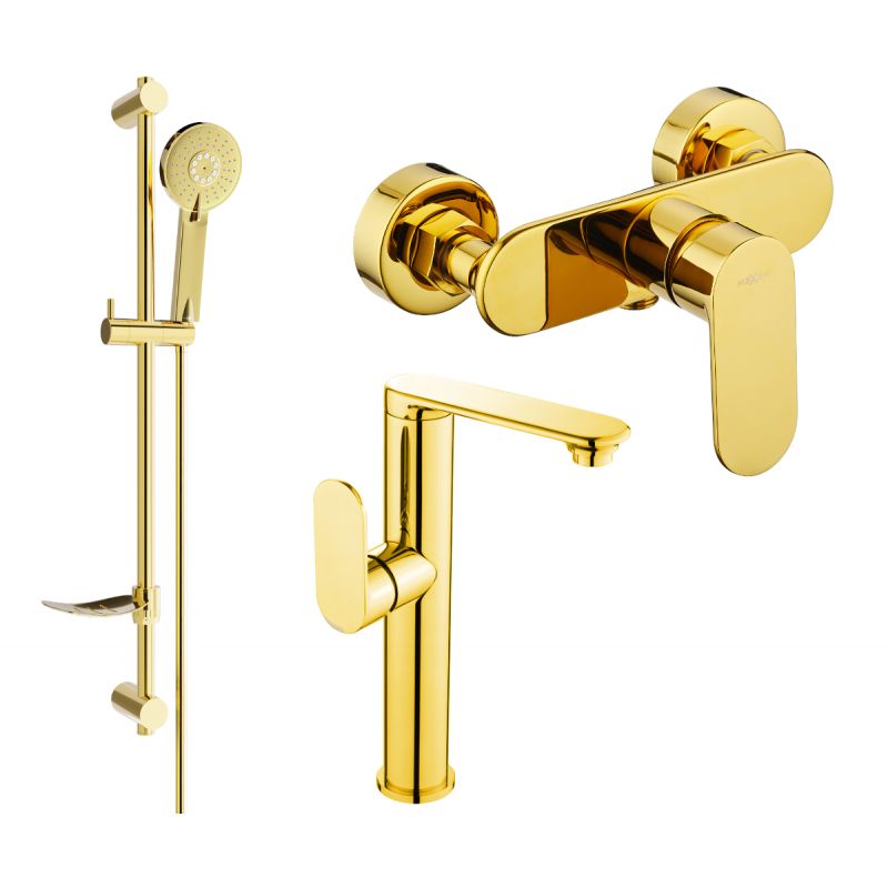 Zestaw prysznicowy Mexen Milo złoty  713154DF40-50 1 szt.