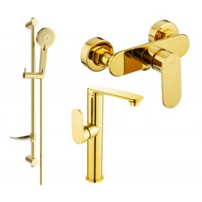 Zestaw prysznicowy Mexen Milo złoty  713154DF40-50 1 szt.