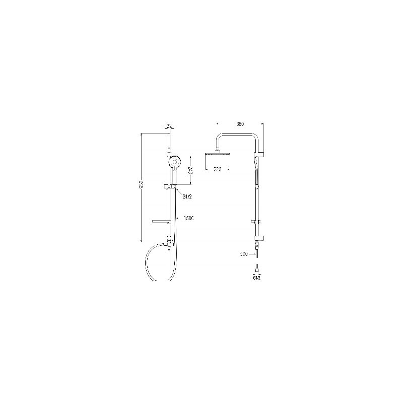 Zestaw prysznicowy Mexen Pecos chrom  72740240-00 1 szt.