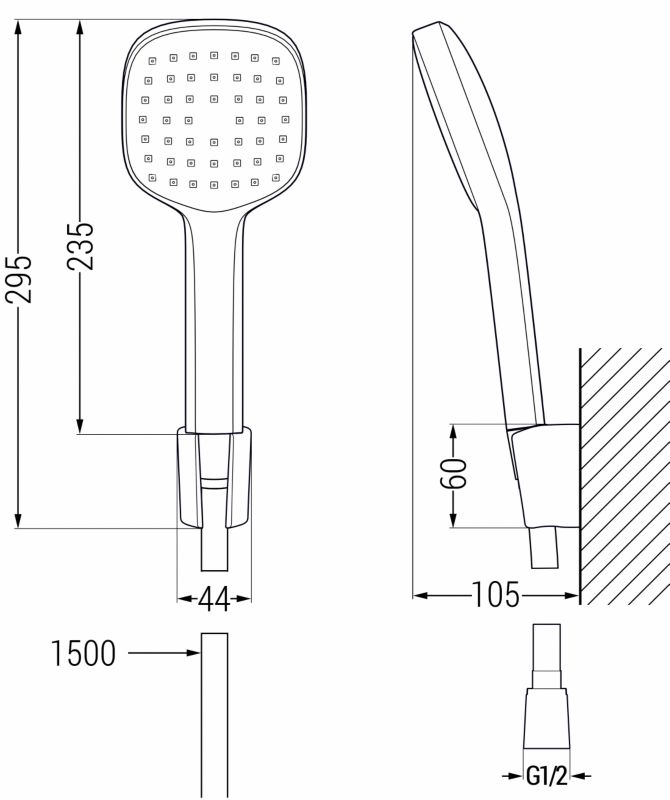Zestaw prysznicowy Mexen R-33 chrom 1 szt.