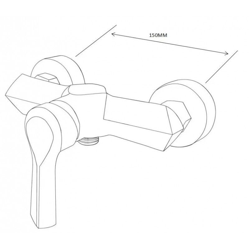 Zestaw prysznicowy Mexen Sabre czarny  72104DB74-70 1 szt.