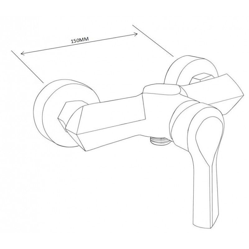 Zestaw prysznicowy Mexen Sabre czarny  72140205-70 1 szt.