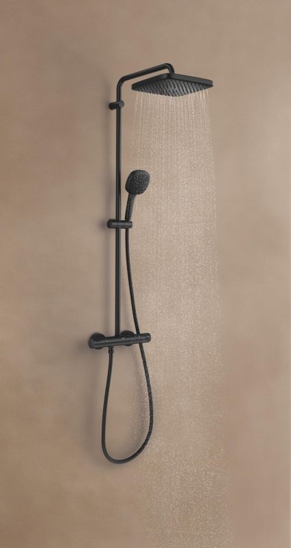 Zestaw prysznicowy naścienny GROHE Vitalio Comfort 250 z termostatem czarny mat 1szt