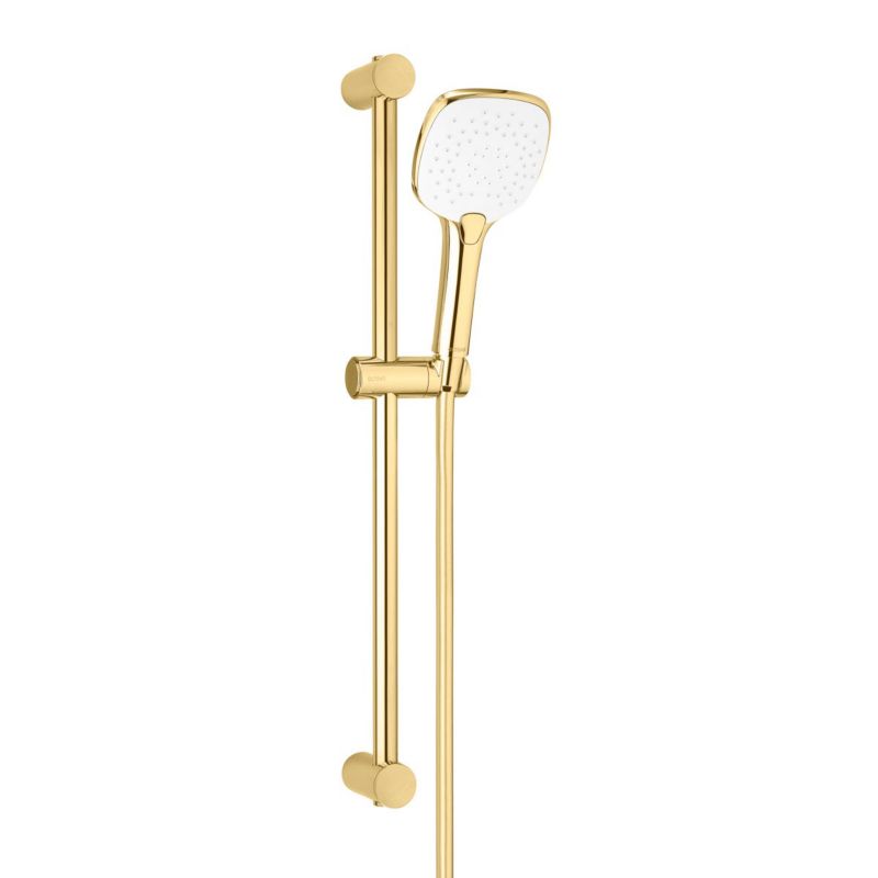 Zestaw prysznicowy Oltens Driva EasyClick S Alling 60 złoty połysk biały 1 szt.