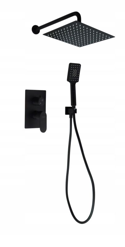 Zestaw prysznicowy podtynkowy Estiva LARMO Black czarny 1 kpl