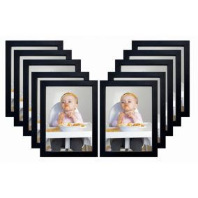 Zestaw ramek BD art 10x15 cm szklane czarne 10 szt.