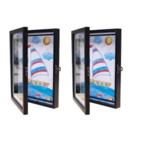 Zestaw ramek BD art 21x30 otwierana czarna 2 szt.