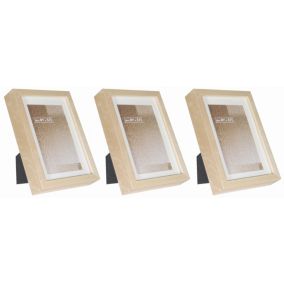 Zestaw ramek drewnianych BD art 13x18 passe-partout brzoza naturalna 3 szt.