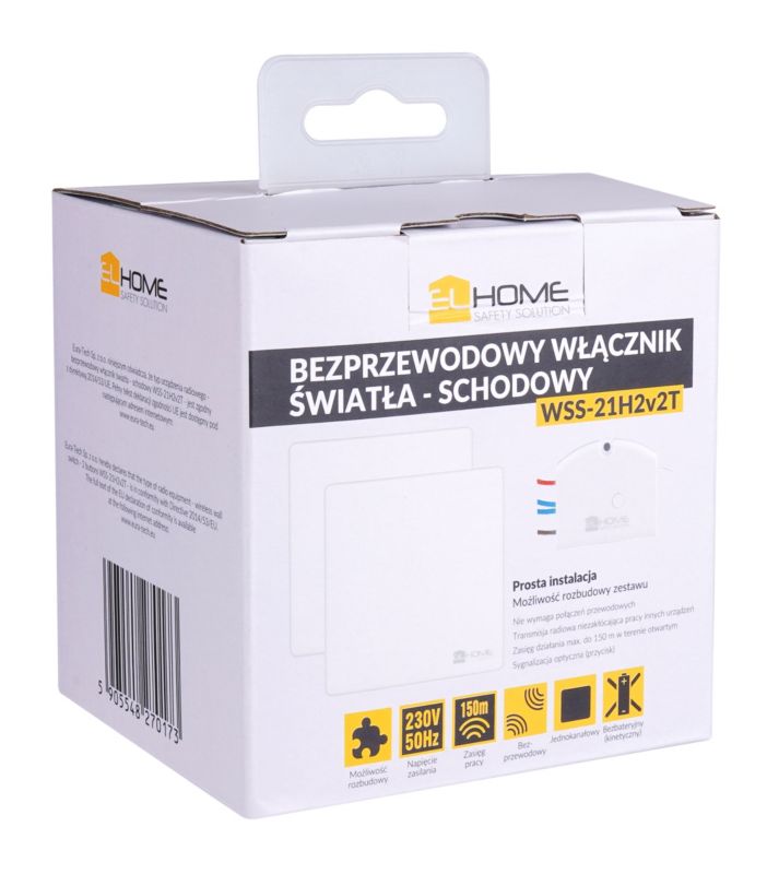 Zestaw schodowy kinetyczny El Home Safety Solution WSS-21H2V2T pojedynczy