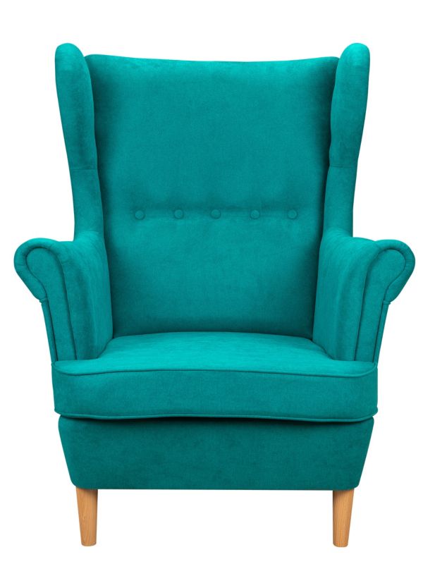 Zestaw skandynawski Bonni sofa 2xfotel 2xpodnóżek Turkusowy 1 szt.