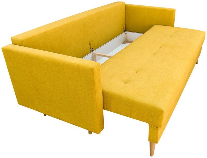 Zestaw skandynawski sofa fotel podnóżek Bonni Lahti/Denver Szary 1 szt.