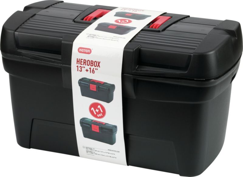 Zestaw skrzynek narzędziowych Curver Herobox Basic 13" + 16"
