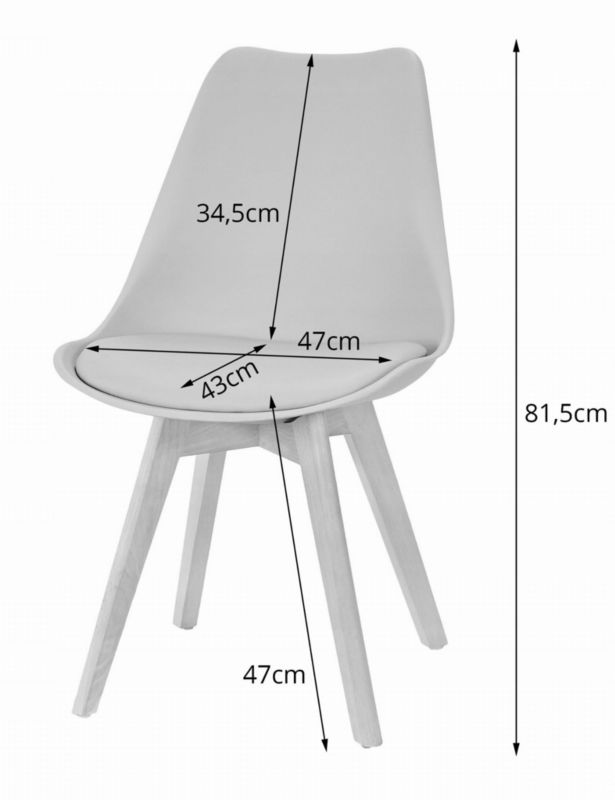 Zestaw Songmics stół kwadratowy 120x80cm dąb craft + 4 krzesła czarne 1 kpl.