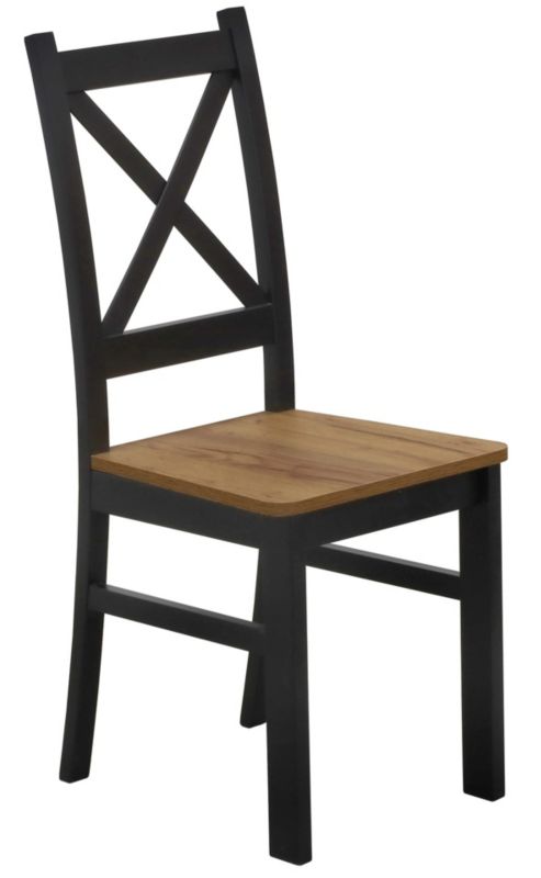 Zestaw stół 100x70 z 2 krzesłami Bonni M019-2 Czarny/Dąb Craft 1 kpl.