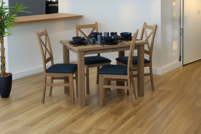 Zestaw stół 100x70 z 4 krzesłami Bonni M013-4 Dąb Artisan 1 kpl.