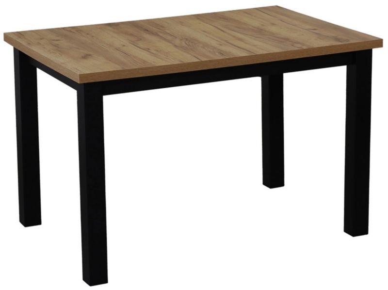 Zestaw stół 120x80 z 6 krzesłami Bonni M020-6 Czarny/Dąb Craft 1 kpl.