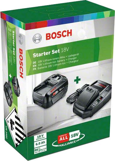 Zestaw StarterSet Bosch akumulator 18 V 1 x 6 Ah + ładowarka