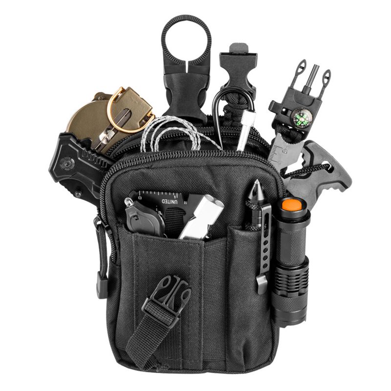 Zestaw survivalowy NEO TOOLS 14 w 1 w pouchu 1 kpl