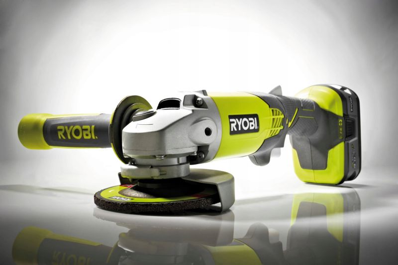 Zestaw Szlifierka Kątowa RYOBI R18AG-140S 115mm 18V Akumulator Ładowarka 3 elementy 1 szt.