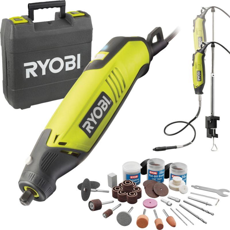 Zestaw szlifierka prosta z akcesoriami RYOBI EHT150V 150W 117 elementów 1 szt.